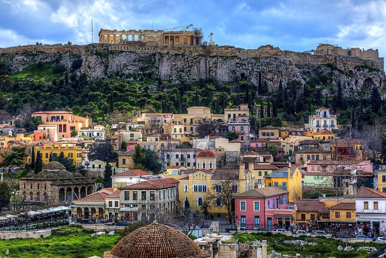 Pale Coloured Apt In Athens Historic Centre Bagian luar foto